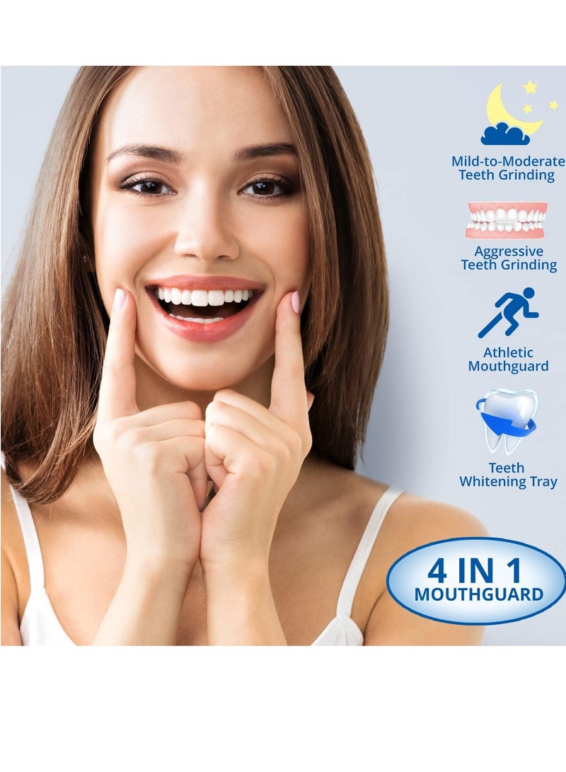 Wifamy Wifamy Mouth Guard for Clenching Teeth at Night, Sport Athletic, Whitening Tray, Including 4 Regular and 2 Heavy Duty Guard - Image 3