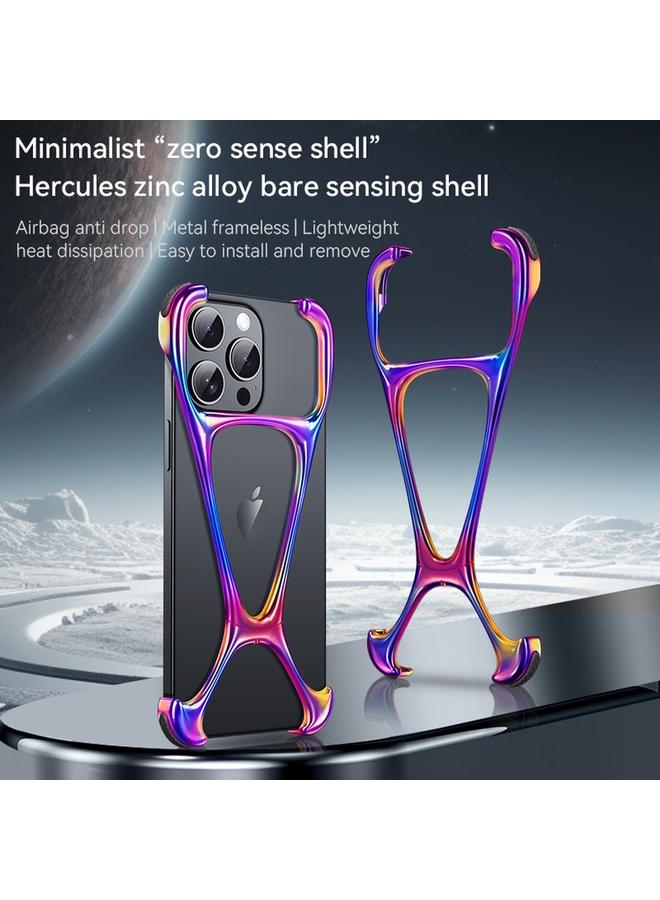 اس-توب جراب هاتف هرقل من سبائك الزنك المعدني بدون حواف لهاتف iPhone 14 / 13 - Image 2