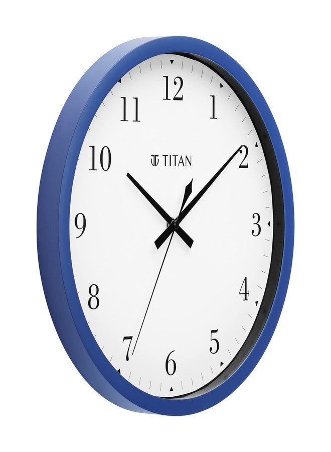 Titan Classic Blue Wall Clock with Silent Sweep Technology - 30.0 cm x 30.0 cm (Medium) - Image 3