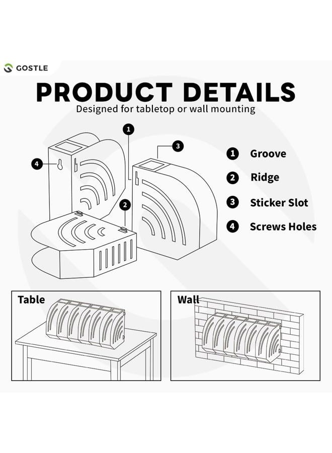 gostle Professional Sanding Discs Tool Storage Boxes Set - Efficient Organization, Offset Snap-On Connection, Grit Classification, Space-Saving Design, Versatile Application - 8 boxes - Image 4