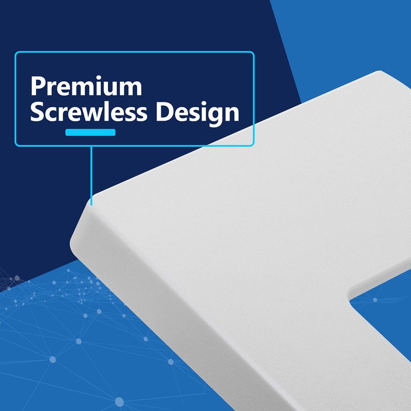 LIDER Matte Finish Decorator Switch Cover, Screwless Wall Plate, Mid-Size 1-Gang 4.88" x 3.11", Unbreakable Polycarbonate Thermoplastic, UL Listed, LSWP-31M-W10P, White, 10 Pack - Image 2
