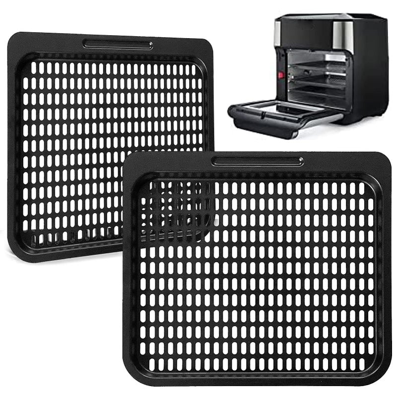 2Pcs Cooking Tray Replacement  10 Qt Mesh Cooking Rack Air Fryer Accessories For Instant Vortex  Innsky  Chefman And Other Air Fryer Oven  Dishwasher Safe