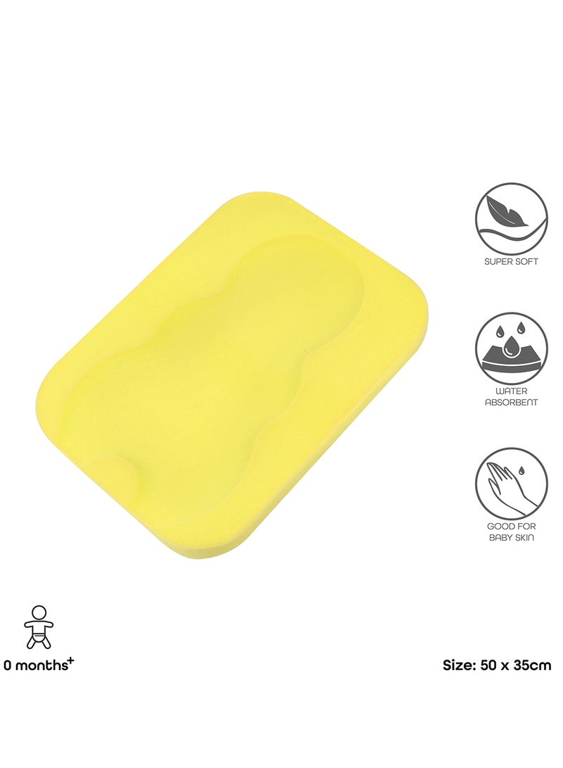 Moon Sponge Baby Bath Holder - Yellow - Image 2