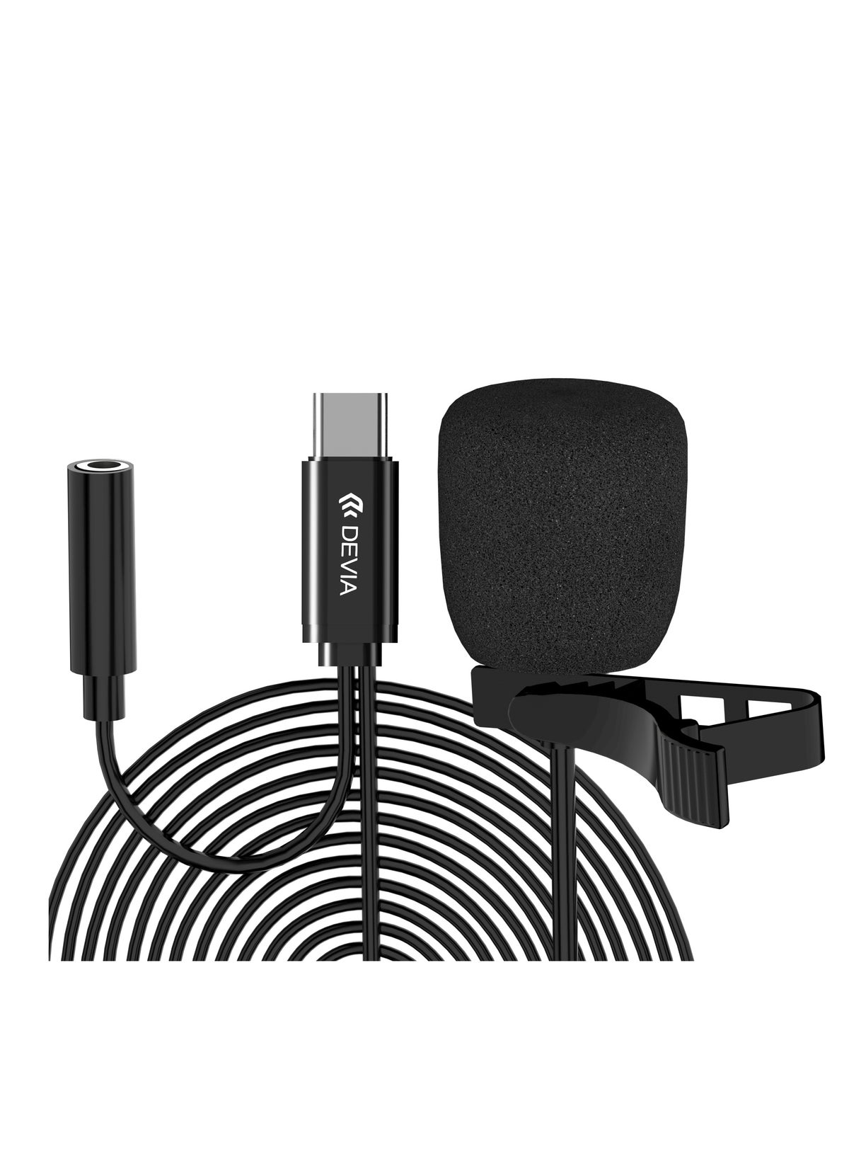 devia Devia 1 5m type-c Lapel Microphone Z5D3041568BBBF24EA317Z