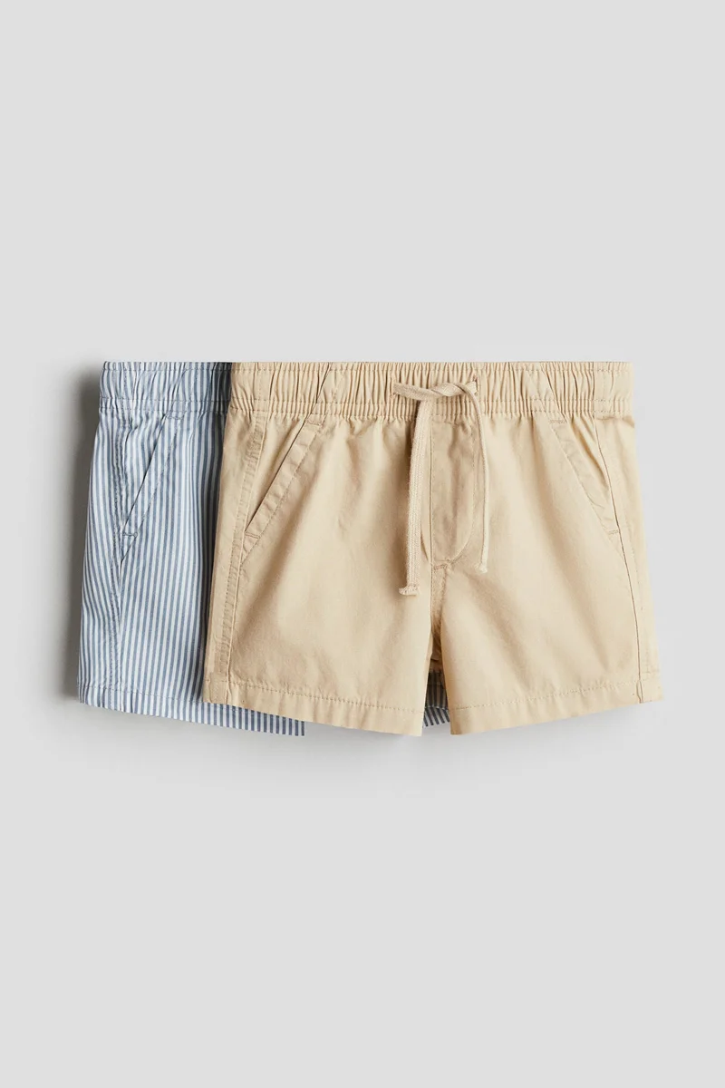 H&M 2-pack cotton shorts