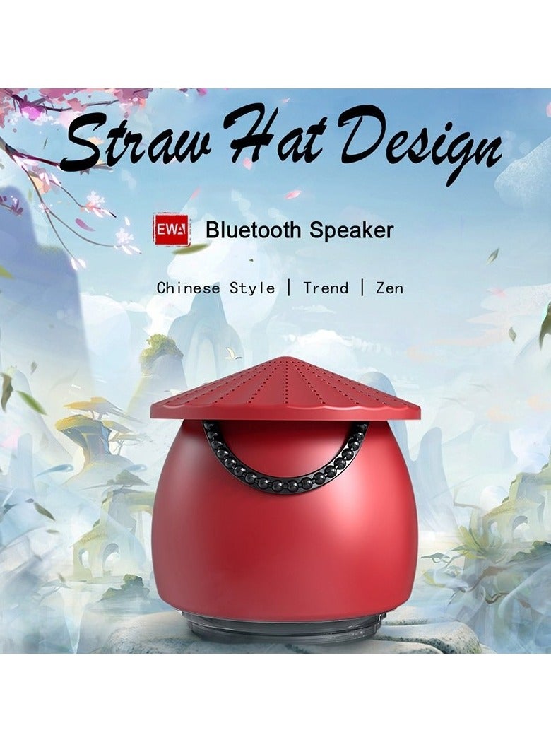 EWA A123 Portable Mini Speaker Chinese Style Bluetooth Speaker (Red) - Image 2