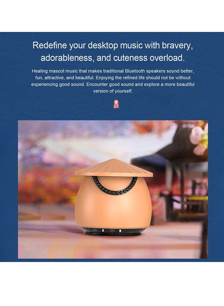 EWA A123 Portable Mini Speaker Chinese Style Bluetooth Speaker (Red) - Image 4