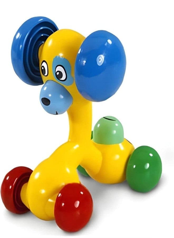 MOPANIRAJ 3 Face Role Play Dog Friction Toy Push and Go Puppy Car with 3 Expressions Interactive Animal Toy for Kids 1-4 Years - Motor Skills Development - Image 2