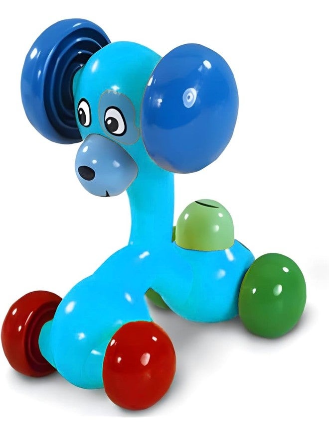 MOPANIRAJ 3 Face Role Play Dog Friction Toy Push and Go Puppy Car with 3 Expressions Interactive Animal Toy for Kids 1-4 Years - Motor Skills Development - Image 1