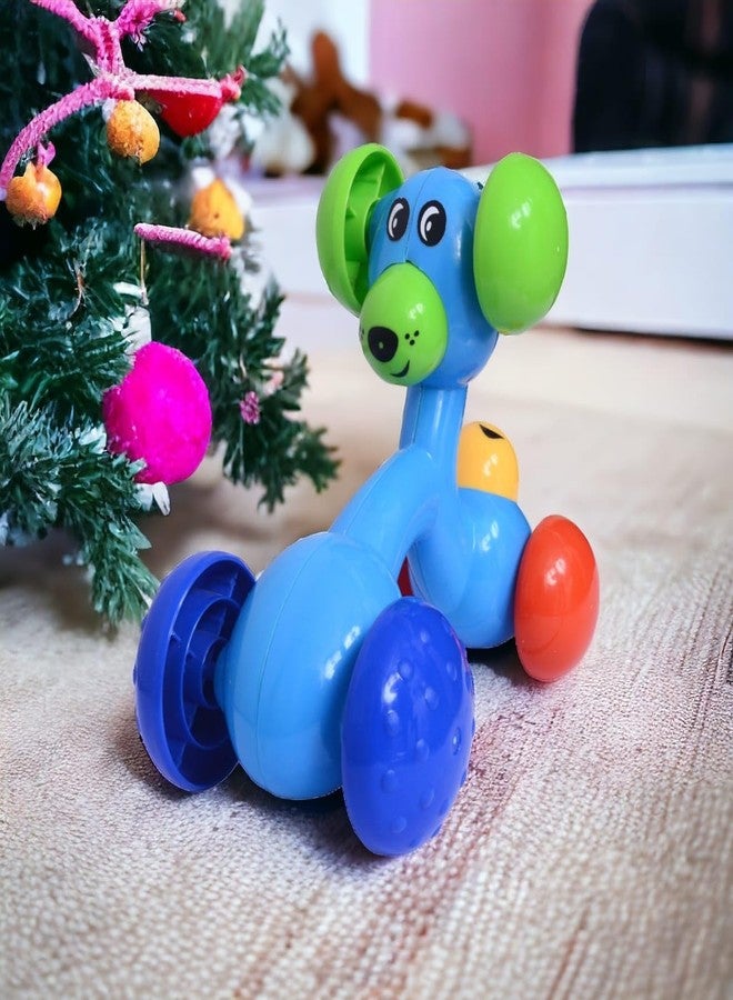 MOPANIRAJ 3 Face Role Play Dog Friction Toy Push and Go Puppy Car with 3 Expressions Interactive Animal Toy for Kids 1-4 Years - Motor Skills Development - Image 4