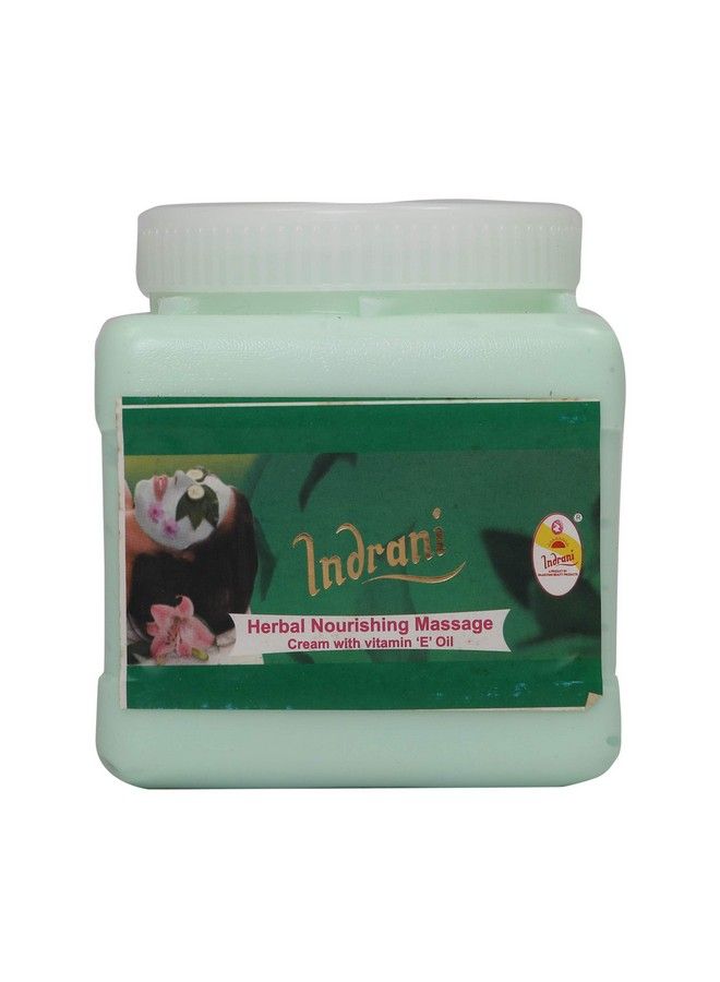 Indrani Cosmetics Indrani Herbal Nourishing Massage Cream With Vitamin �E� Oil For Women Makes The Skin Soft 1 Kg - Image 1