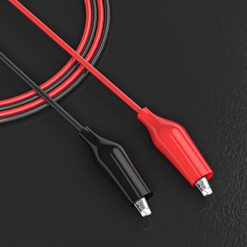Goupchn 10PCS Alligator Clips Electrical Test Leads Dual Ended Crocodile Clips Jumper Wires for Circuit Connection Electrical Testing Red&Black - Image 2