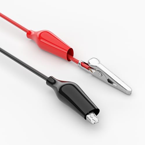 Goupchn 10PCS Alligator Clips Electrical Test Leads Dual Ended Crocodile Clips Jumper Wires for Circuit Connection Electrical Testing Red&Black - Image 3