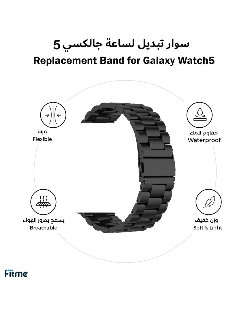 NIBEMINENT Metal Replacement Band For Samsung Galaxy Watch 5 / Pro (20mm) - Image 1