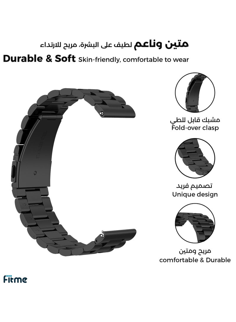 NIBEMINENT Metal Replacement Band For Samsung Galaxy Watch 5 / Pro (20mm) - Image 2