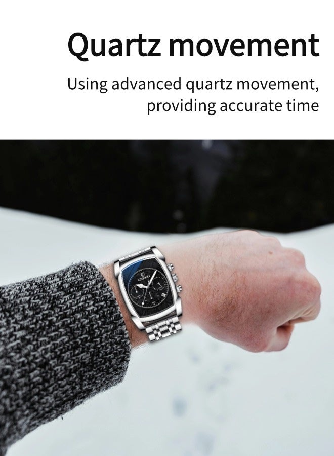 Chenxi Men's Waterproof Square Watch（Men's business watches, waterproof luminous quartz watches, square quartz watches） - Image 4