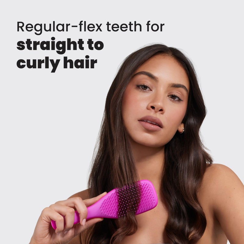 Tangle Teezer Ultimate Detangler Brush for Wet & Dry Hair, Eliminates Knots & Reduces Breakage for Straight to Wavy Hair Types, Runway Pink - Image 5