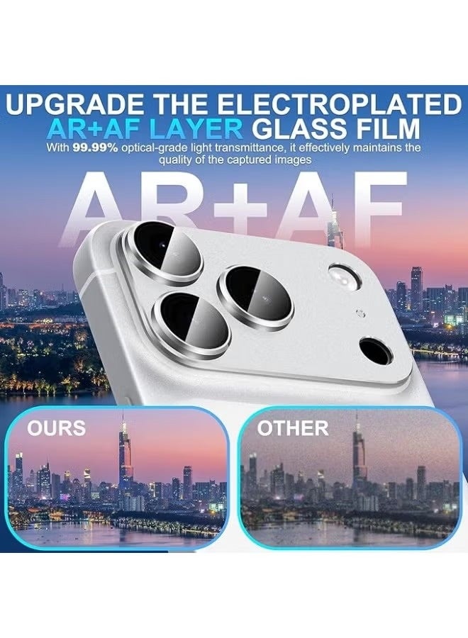 Camera protector for Apple iPhone 17 Pro - Back Camera Lens Glass Protector - 9H hardness HD clear protective glass - Lens shield/scratch-resistant camera glass protector/scratch-resistant/case compatible - Silver - Image 5