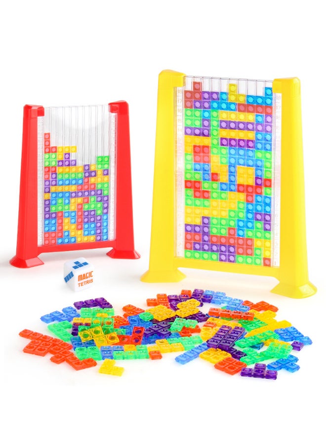 Puzzle Tetris Changeable Building Blocks Block Puzzle Desktop Game Intelligence Customs Clearance Toys-Color:2143 Tetris Puzzle Red Color Box 276.6g