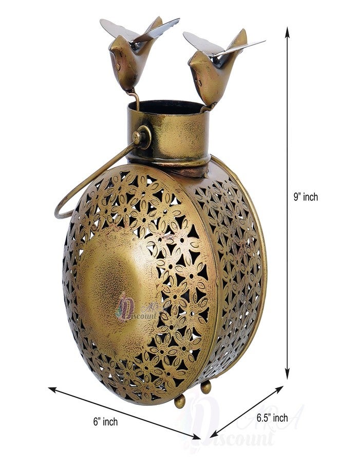 Discount ARA™ Tealight Candle Holder Antique Gold Finish Decorative Items,Home Decor Items - Diwali Decoration Items for Home - Diwali Lighting for Home Decoration - Image 5