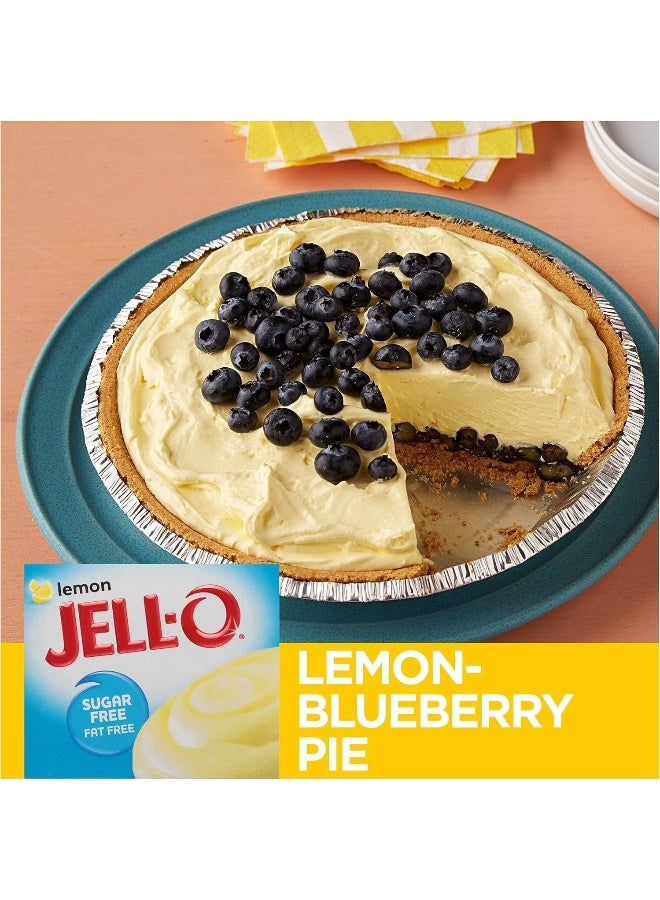 Jell-O Instant Lemon Sugar-Free Fat Free Pudding & Pie Filling (1 oz Boxes, Pack of 6) - Image 5