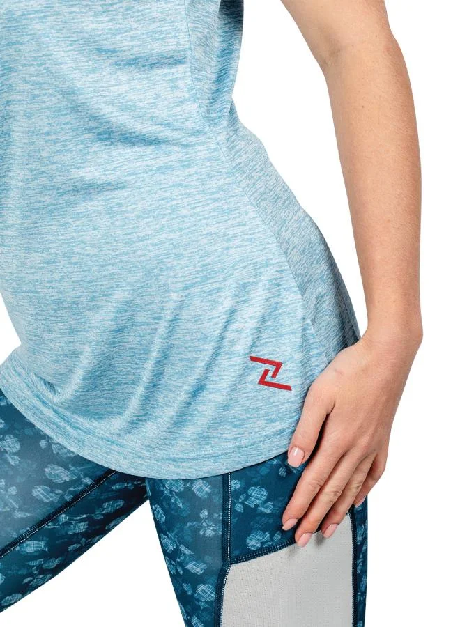 Zaecy Shallow Blue Women's Key-Hole Tank Top for Women | Best Price UAE