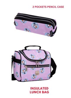 Wires 3 Piece Kids School Trolley Bag laptop compartment Big Wheels With Lunch bag & Pencil Case  - Image 5