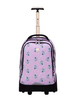 Wires 3 Piece Kids School Trolley Bag laptop compartment Big Wheels With Lunch bag & Pencil Case  - Image 2