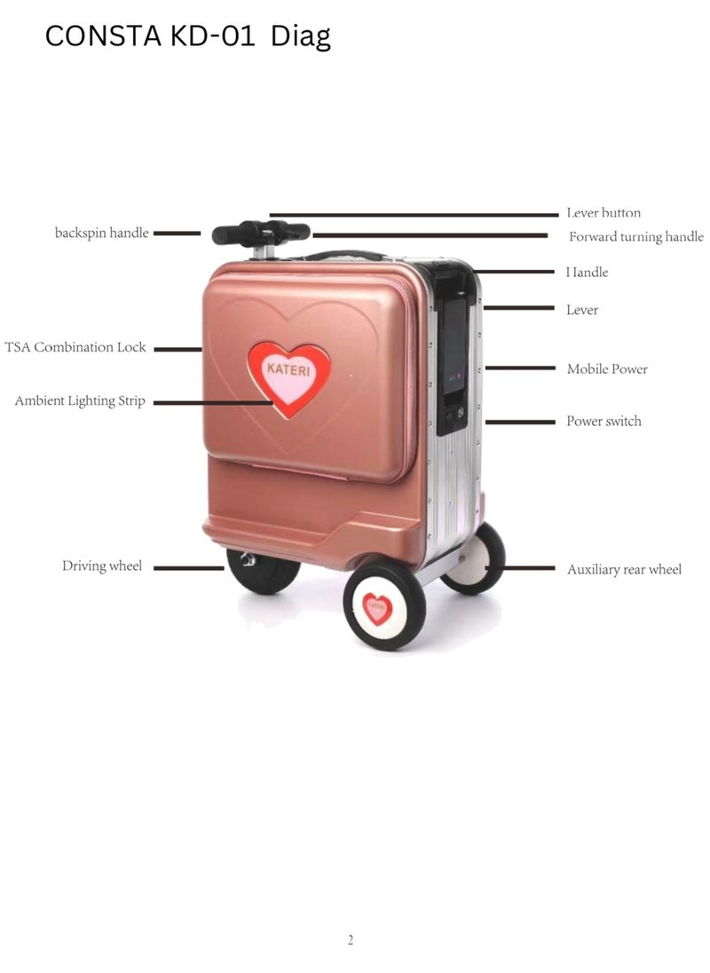 Generic - Consta Carry-on Electric Luggage Bag - Image 1