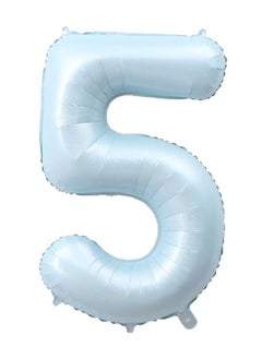 ThePartyPopper 40 Inch Light Blue Number Balloon (5) 