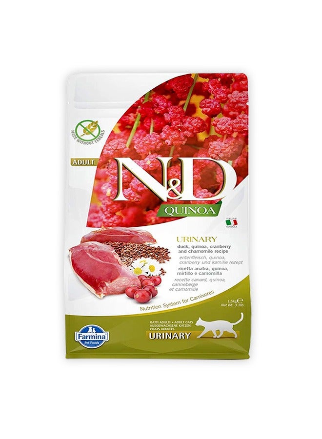 Farmina Quinoa Urinary Duck Cat Food - 1.5 KG - Image 1
