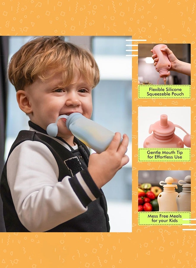 Organizer 2 Pcs Silicone Breast Milk Bags, Reusable Breastmilk Bags for Breastfeeding, 150ml Breast Milk Saver, Leakproof Milk Freezer Storing Pouches, BPA Free - Image 4