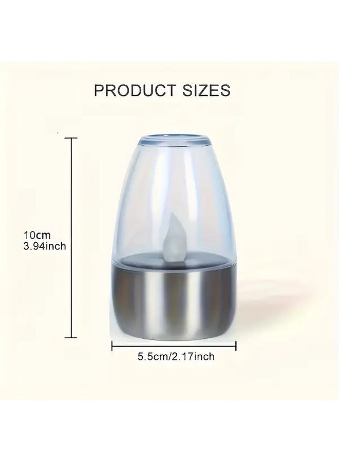 1pc Solar Flameless Candle Light Auto On Off Outdoor Indoor Garden Decoration - Image 4