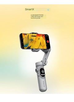 AOCHUAN Smart X 3-Axis Foldable Handheld Gimbal Stabilizer with Fill Light For Smart Phone Action Camera  - Image 4