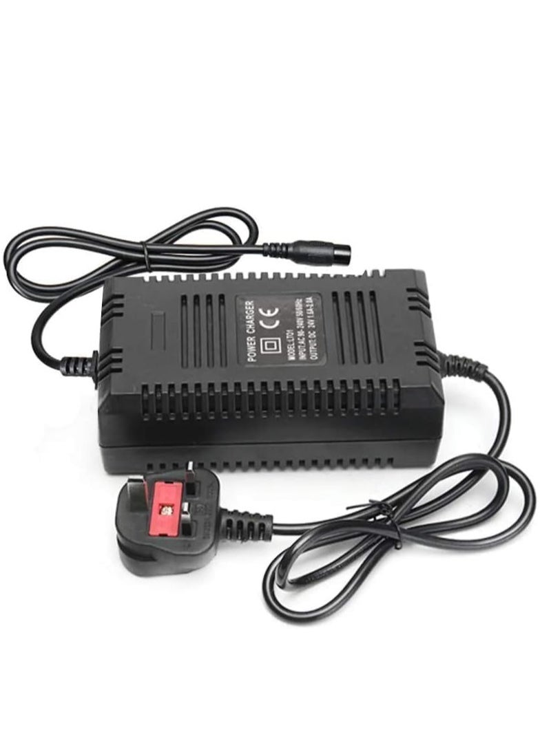 JAJEEK New 24V 2A Power Charger for Electric Scooter - Three Port Inline Female Connector, Reliable Power Supply Adapter for Electric Scooters, Efficient Charging Solution for Fast, Safe Charging  - Image 1