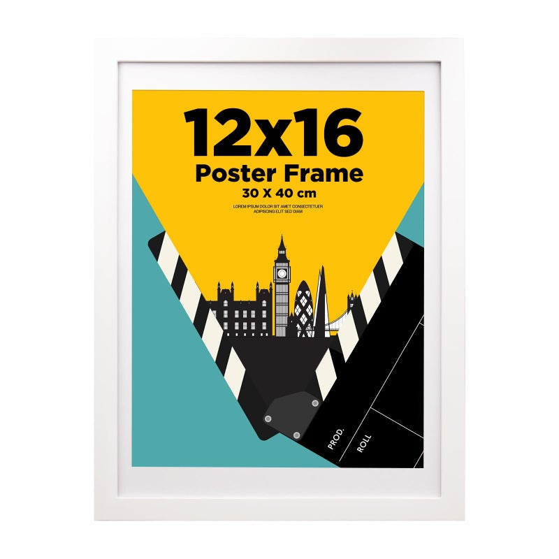 30x40cm picture frame12x16 picture frame 100 Solid Wood Matted for 14x11 30x40 frame with Acrylic Glass30x40 Poster Frame for Wall Mounting 16x12 inch Certificate Frame for Portrait White