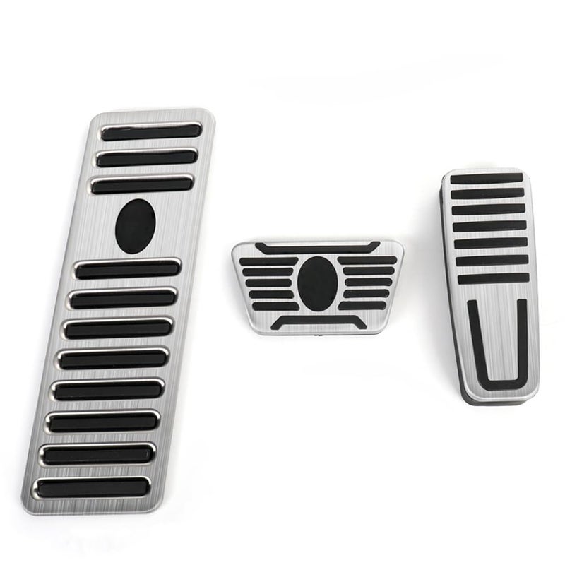 AEETUED AntiSlip No Drilling Aluminum Brake and Gas Accelerator Pedal Covers Fit for 2014 2015 2016 2017 2018 2019 2020 2021 Maserati Levante Ghibli Quattroporte