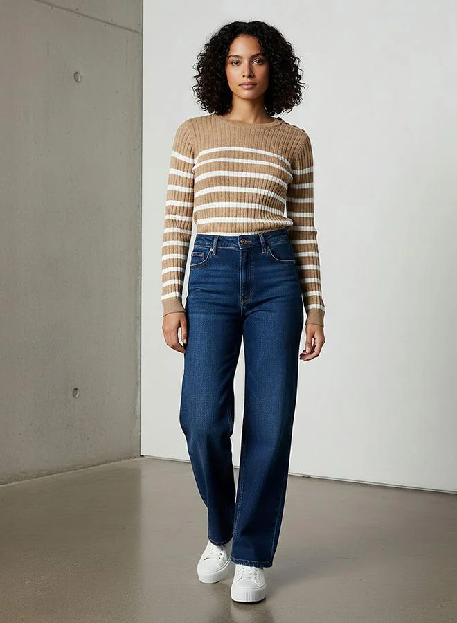 Splash FAV Striped Crew Neck Sweater