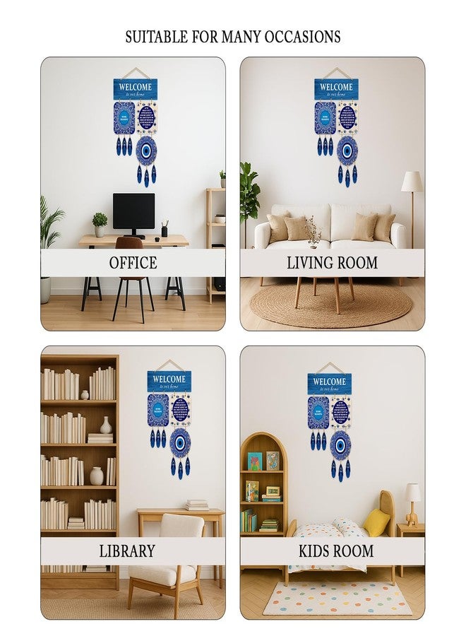 Kaameri Bazaar Evil Eye Hanging for Home Entrance, Wall Hanging for Entrance Door and Living Room, Nazar Battu for Home Entrance, Indoor Decorative Accent, Evil Eye Hanging for Cars Inside - Image 4