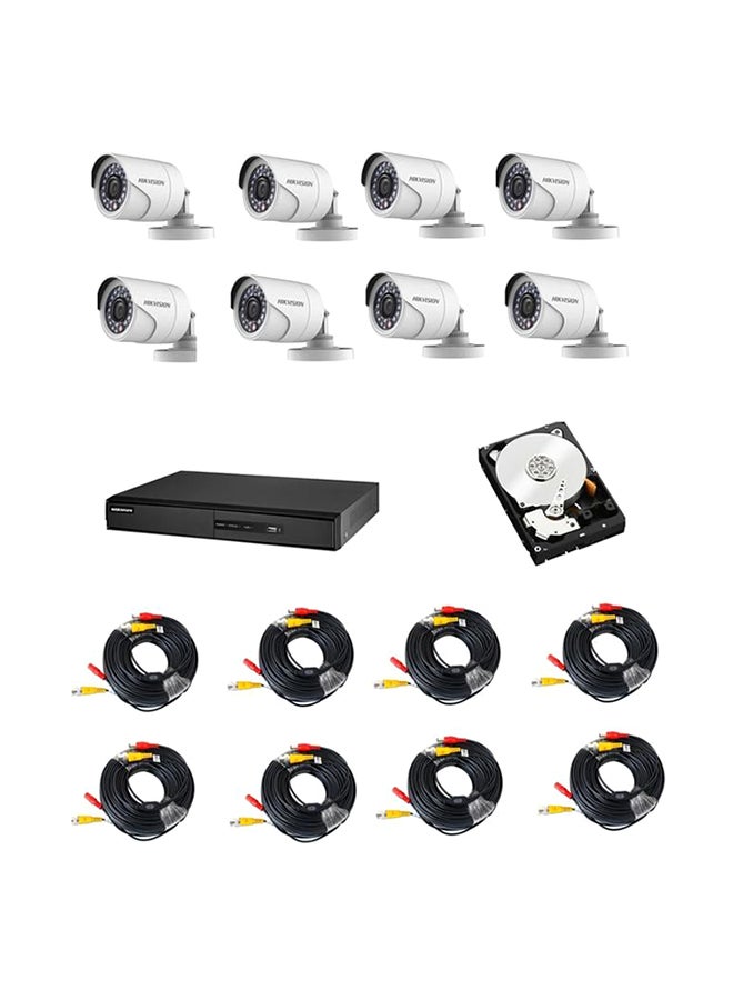 هيكفيجن Hikvision 8 Channel Surveillance Camera Kit 3TB