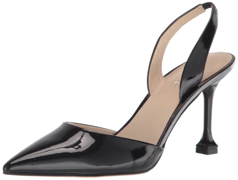 Marc Fisher Women's Hadya Pump, Black Leather, 7