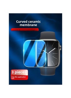 Generic Suitable For Iwatchs9 Watch Film Apple S8 Tempered Film Iwatch8/9 Protective Film 7/6/5/4/se Paste-Color:iwatch6/5/4/se44mm Ultra-clear Curved Surface Ceramic Full-Dimensions:Other IPhone Models  - Image 1