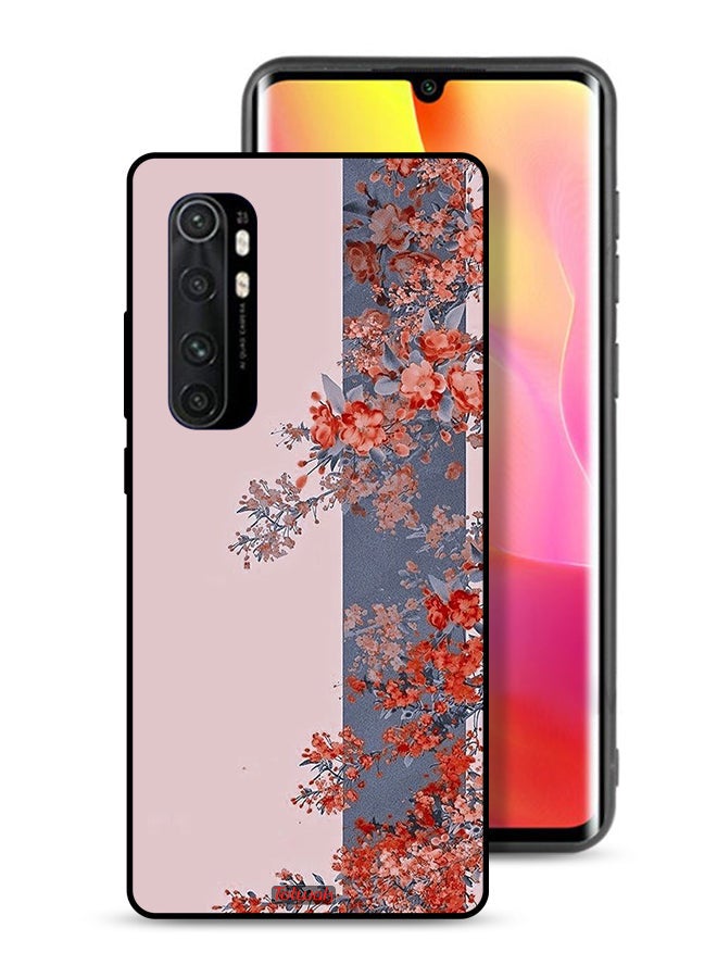 Tolwak Xiaomi Mi Note 10 Lite Protective Case Cover Tree Leaves And Flowers Art - Image 1