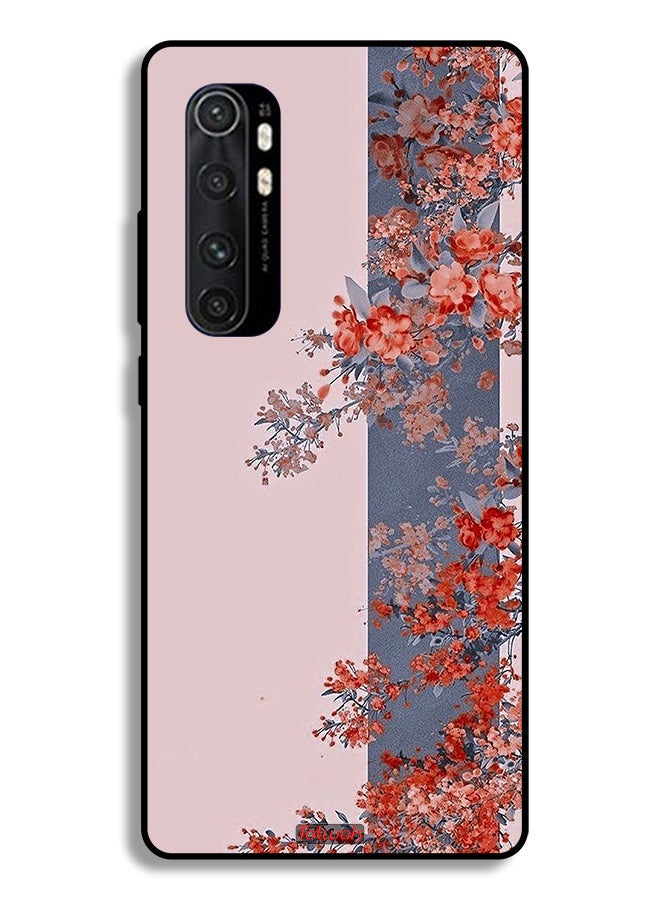 Tolwak Xiaomi Mi Note 10 Lite Protective Case Cover Tree Leaves And Flowers Art - Image 2