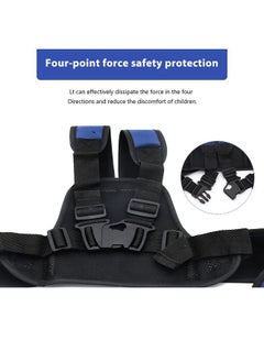 Snowie Soft Kids Safety Belt For Two Wheeler With Reflective Strips,Portable Seat Belt Children Motorcycle Harness For Motorcycle Bike,Adjustable Safety Harness For Boys Girls(2-12Years),Multicolor  - Image 4
