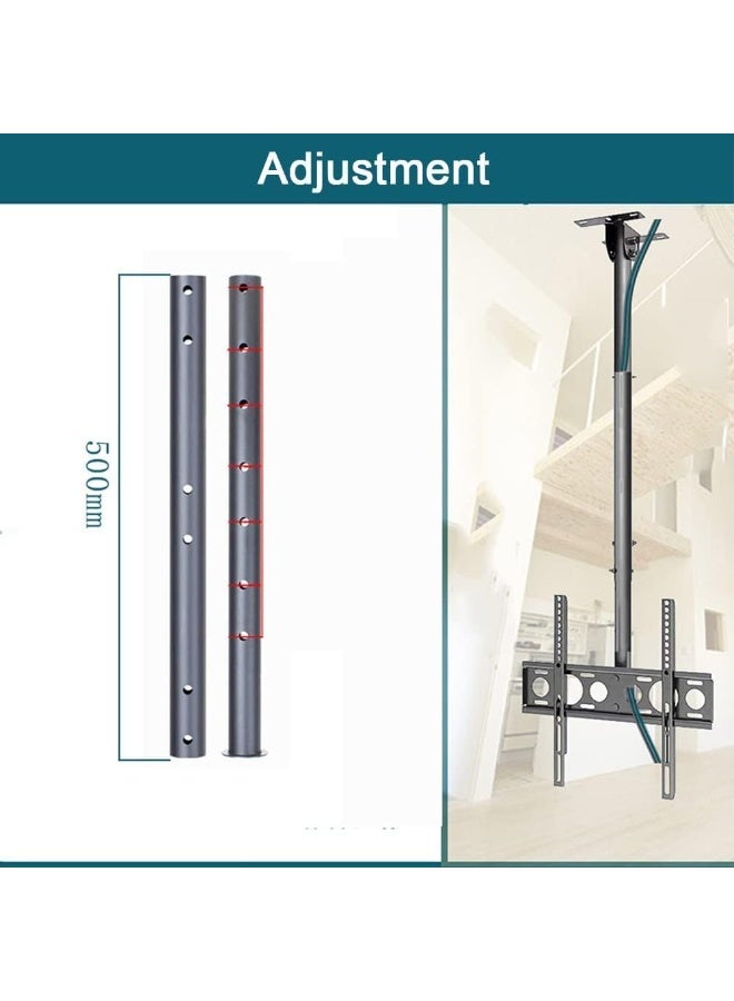 Adjustable TV Ceiling & Wall Mount Bracket for 32-55 Inch LED/LCD Screens – Heavy Duty, Tilt & Swivel, VESA 400x400mm, Up to 50kg – Black - Image 3