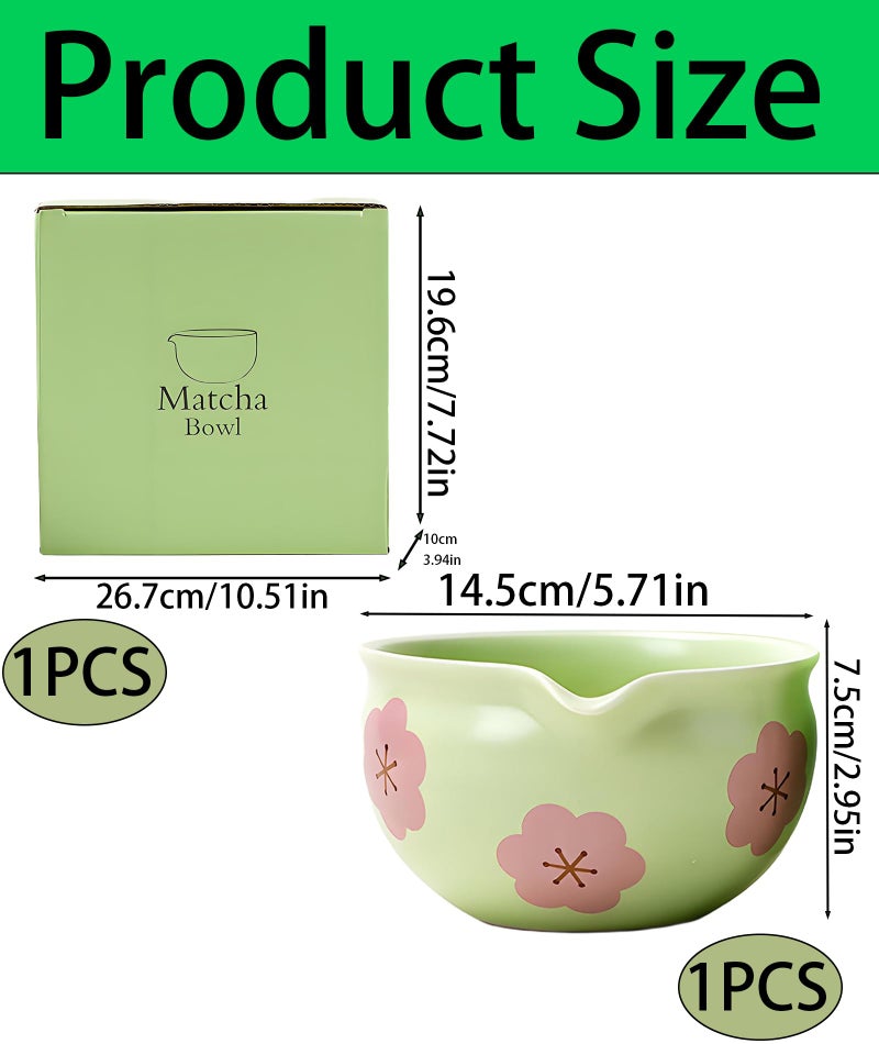 CartHome Matcha Bowl, Traditional Japanese Style Ceramic Chawan for Matcha Tea Preparation, Handcrafted Design for Home and Office Use Perfect for Tea Preparation Station and Kitchen - Image 2