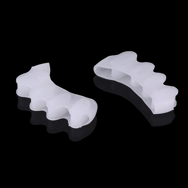 1 Pair Silicone Bunion Hallux Valgus Protector Finger Toe Separator Divider Spreader 4 Holes Thumb Valgus Guard Feet Care Tool - Image 4