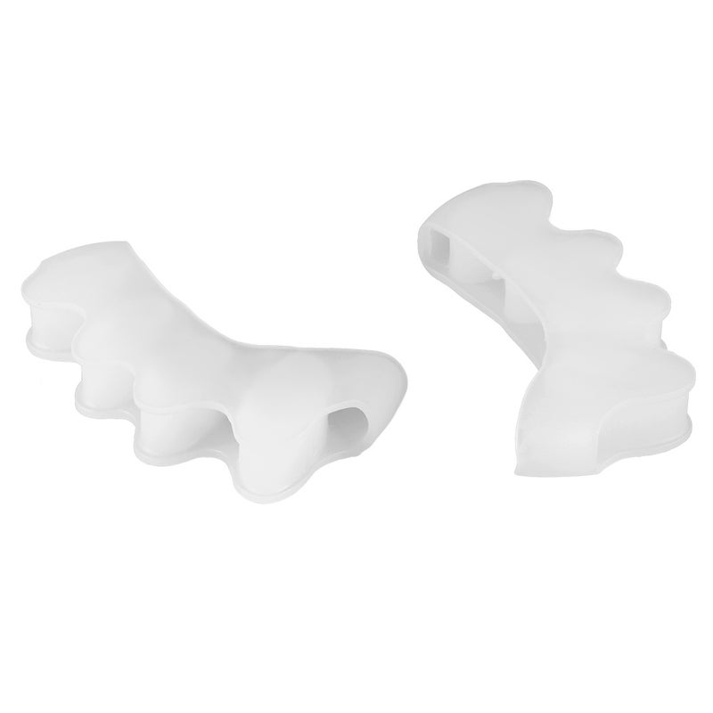 1 Pair Silicone Bunion Hallux Valgus Protector Finger Toe Separator Divider Spreader 4 Holes Thumb Valgus Guard Feet Care Tool - Image 2