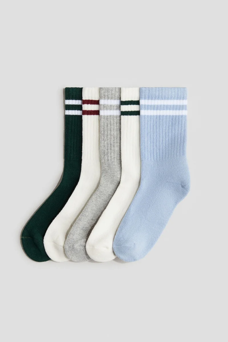 H&M 5-pack ribbed socks